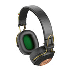 House Of Marley - Casque Bluetooth Riddim à vibrations positives - Rasta-Microphone intégré pour des appels mains libres et un multitâche sans effort en déplacement