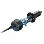 Anker - Chargeur allume-cigare PowerDrive PD 2 35 W 2 ports USB-A/USB-C avec câble USB-C - Noir-Localisez instantanément votre chargeur, même en conduisant de nuit