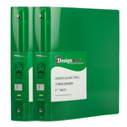 JAM PaperMD – Reliure en plastique à 3 anneaux, 1,5 po, vert, 2/paquet-Plastique vert