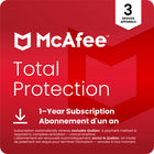 McAfee - Total Protection logiciel antivirus pour 3appareils - abonnement d'un an avec renouvellement automatique [téléchargement]-Protégez votre vie numérique avec McAfee Total Protection. Restez en sécurité grâce à un antivirus primé, une protection contre les arnaques, une surveillance de l'identité et un VPN.