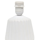 Simple Designs - Petite lampe de table à base plissée - Blanc cassé-8