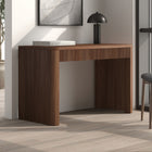 Hudson&Canal - Bureau rectangulaire cannelé Palmera - 47,5 po l - Noyer satiné-Caractéristiques assemblage facile