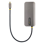 Startech - Adaptateur multiport USB-C 4K 60Hz Vidéo HDMI - 3 ports 5Gbps hub USB-A - Passe USB de livraison d’alimentation 100W-Outils de connectivité : Fourni avec l’adaptateur portatif tout-en-un USB Type C, l’application améliore les performances et la sécurité, avec des utilitaires de surveillance d’événements USB et de mise en page Windows