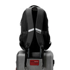 Swissdigital - Sac à dos noir MEILEN avec localisateur SDD-Le compartiment rembourré pour ordinateur portable est conçu pour s'adapter à n'importe quel ordinateur portable jusqu'à 17 pouces.