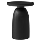 Modway - Holloway Manche Bois Table d’appoint - Noir-Table d’appoint ronde