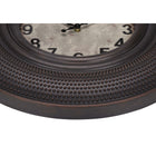 Monarch Specialties - Horloge - 20 po Rond - Horloge Murale - Brun Antique - Transitionnel-Aucun assemblage n'est nécessaire, il suffit d'insérer une pile XAA (non incluse) pour une transformation murale instantanée