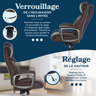 La-Z-Boy - Fauteuil de direction à soutien lombaire pneumatique Mercer - brun-Inclinaison réglable, avec verrouillage sans limites