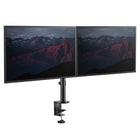 Startech - Bras double moniteur pour montage de bureau - Serre-serre de bureau compatible VESA pour écrans jusqu’à 32" -Design en selle : Un look épuré avec une petite empreinte améliore l’espace de travail et des clips de gestion de câbles ajustables intégrés le long des bras et du poteau central maintiennent les câbles organisés pour un espace de travail présentable