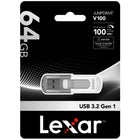 Lexar - JumpDrive V100, 64 Go-Clé USB 3.0 avec stockage de 64 Go
