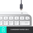 Logitech - MX Keys Mini pour Mac Clavier Minimaliste Sans Fil Eclairé - USB-C - Gris Pale-Connectivité Multi Mac : Couplez le clavier compact MX Keys Mini pour Mac avec de multiples ordinateurs Mac et iPads via Bluetooth Low Energy et passez de l'un à l'autre sans problème