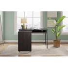 Thomasville - Bureau Azuria de 48 po de largeur avec rallonge coulissante et centre d’alimentation, espresso-Les formes géométriques créent un fini élégant et moderne