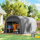 Outsunny - Abri portable 10 pi x 15 pi-La toile en PE protège de l'eau, des UV et du vent
