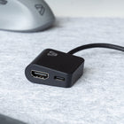 BlueDiamond - Convertisseur USB-C vers HDMI + Livraison de puissance 100 W-Dimensions globales: 1,5 po L x 1,2 po L x 0,5 po P