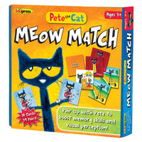 Edupress - Pete the Cat Meow Match Game - multicolore-Entraînez-vous à faire des paires avec Pete le chat !