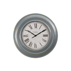 Monarch Specialties - Horloge - 30 po Rond - Surdimensionné Grand - Horloge Murale - Bleu Antique - Transitionnel-Horloge murale ronde de 30 pouces en bleu antique avec de subtils accents dorés brossés pour une décoration intérieure élégante, de style transitionnel
