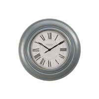 Monarch Specialties - Horloge - 30 po Rond - Surdimensionné Grand - Horloge Murale - Bleu Antique - Transitionnel-Horloge murale ronde de 30 pouces en bleu antique avec de subtils accents dorés brossés pour une décoration intérieure élégante, de style transitionnel