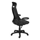 Monarch Specialties - 7276 Chaise De Bureau Multi-Position- Noir Simili-Cuir/-Le dossier incurvé de conception ergonomique, haut et large, offre un soutien supérieur, tandis que l'appui-tête, les accoudoirs rabattables et le large et profond siège sont tous généreusement rembourrés pour offrir un confort maximal.