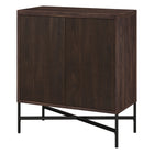 Hudson&Canal - Meuble d'appoint Brighton , 71 cm de largeur, brun aulne-La capacité de poids supérieure est de 50 lb, l'étagère du milieu peut supporter 40 lb, tandis que l'étagère inférieure peut supporter 50 lb