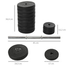 Soozier - Ensemble d’haltères ajustables 2 x 55 lb-Facile à assembler et à nettoyer