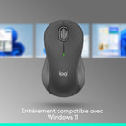  Logitech - Signature M550 L  Souris sans fil pleine taille - Pour mains de grande taille - Bleu-Les pièces en plastique du Signature M550 L comprennent du plastique recyclé post-consommation certifié (Graphite : 66 %, Bleu : 58 %)