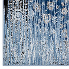 Modway - Chiara Treillis floraux vieillis contemporains Tapis de comédie 8 pi l x 10 pi L - Bleu marocain-Polypropylène 100% à thermofixation douce