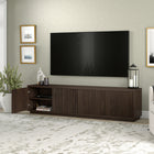 Hudson&Canal - Meuble TV Hanson pour téléviseurs jusqu'à 85 pouces - Alder Brown-Dimensions du produit : 15,5" L x 78,5" l x 20" H