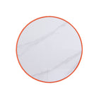 Manhattan Comfort - Ensemble de 2 tables : table basse Anderson moderne 71,5 cm et table d’appoint 40 cm - orange-Le plateau de la table basse mesure 28,15 pouces de diamètre Le plateau de la table d’appoint 1,0 mesure 15,75 pouces de diamètre