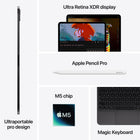 Apple - iPad Pro 11 po - Écran Ultra Retina XDR - Puce M5 - 256 Go SSD - Wi-Fi + Cellular - Noir infini-Déverrouillez iPad Pro, payez en toute sécurité, connectez-vous dans les apps et bien plus – d’un seul regard