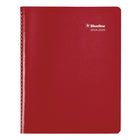Blueline - 2024-2025 Agenda académique mensuel - 11 po x 8 1/2 po - Couleurs assorties - Anglais-Section pour les notes sur chaque page double