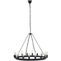 Modway - Teleport 43" Lustre - Brown-Chandelier industriel moderne