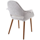Modway - Aegis Fauteuil à manger Ensemble de 2 - Gris clair-Pattes en bois brun moyen