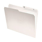 Staples - Chemises  de classement, dessus renforcé double épaisseur, format lettre, ivoire-9 1/2 pts   