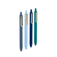 Poppin - Stylos à encre gel Lux rétractables - 0,7 mm - couleurs variées - paquet de 4-L’encre gel Luxe change la donne