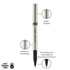 uni-ball – Stylos à bille roulante Deluxe – 0,7 mm – noir – paquet de 3  -paquet de 3