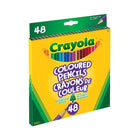 Crayons de couleur Crayola, boîte de 48-La mine souple résiste à la casse, et la pointe pré-taillée est immédiatement prête à l'emploi