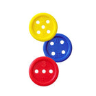 Miniland - MLE31715 Boutons à lacets : 140 pièces par pot-Les boutons à lacets visent à développer les compétences mathématiques et motrices fines.