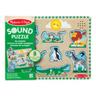 Casse-tête sonore des animaux du zoo de Melissa & Doug-Chaque animal émet un son différent car sa pièce de puzzle est placée correctement