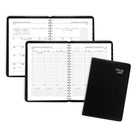 Mead - Cahier de rendez-vous hebdomadaire/mensuel Contempo 2027 - 10 7/8 po H x 8 1/4 po l - noir - bilingue-Pages d'informations speciales pour la prise de notes supplementaires et la gestion de projet