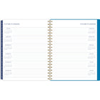 Cambridge - Agenda hebdomadaire/mensuel feuille bleue EttaVee 2024-2025 - 8 1/2 po x 11 po - bleu - anglais-Les pages spéciales comprennent un calendrier de référence de 3 ans, une liste des congés sur 4 ans, des pages de planification future, 7 pages de notes