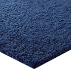 Modway - Enyssa Solide Tapis 5 pi l x 8 pi L Shag Area - Marine-Haute densité / Tissé à la machine
