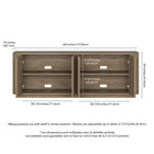 Hudson&Canal - Meuble TV Canton pour téléviseurs jusqu'à 75 pouces - Chêne gris vieilli-8