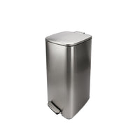 Modern Homes - Poubelle carrée 30 L - satin mat-Poubelle carrée 30 L peu encombrante