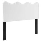 Modway - Athena Performance Velvet Tête de lit jumelée, Blanc-Tête de lit jumelée moderne