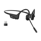 Casque Bluetooth Shokz OpenComm2 avec dongle USB-A-Communication cristalline : Profitez d'une clarté inégalée dans vos conversations avec nos microphones double réduction de bruit avancée. Dites adieu aux bruits de fond et aux distractions, garantissant que chaque mot soit entendu clairement