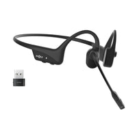Casque Bluetooth Shokz OpenComm2 avec dongle USB-A-Communication cristalline : Profitez d'une clarté inégalée dans vos conversations avec nos microphones double réduction de bruit avancée. Dites adieu aux bruits de fond et aux distractions, garantissant que chaque mot soit entendu clairement
