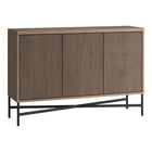 Hudson&Canal - Buffet Brighton 48" L - Chêne gris vieilli-Un design contemporain moderne pour votre salle à manger, votre cuisine ou votre bureau