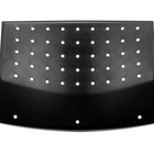Global - Chaise empilable Sonic, nocturne avec un bâti noir-Quatre pieds droits
