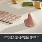 Logitech - Lift Souris Ergonomique Verticale - Rose-Dites oui au confort : Reposez-vous sur la souris verticale Lift toute la journée, avec une prise en main agréable et un repose-pouce pour toujours plus de confort