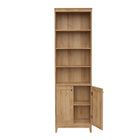 Prepac - Bibliothèque haute Yaletown 79,50 po avec portes, cabinet de rangement avec portes et étagères - Chêne naturel-9