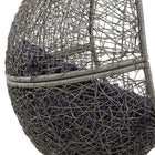 Modway - Encase Terrasse extérieure Rotin Chaise à balançoire - Marine grise-8